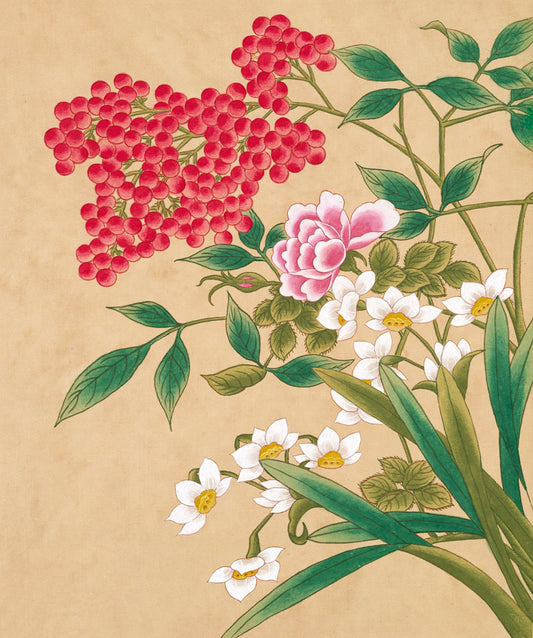 Red Berries & Blossoms – Prosperity Floral Minhwa